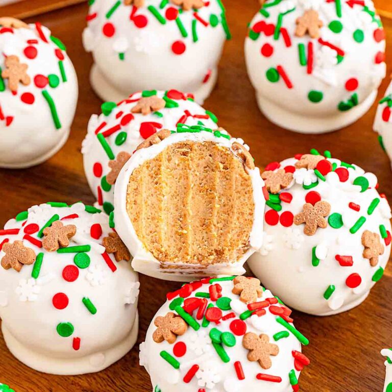 Gingerbread mix truffles (cake balls)