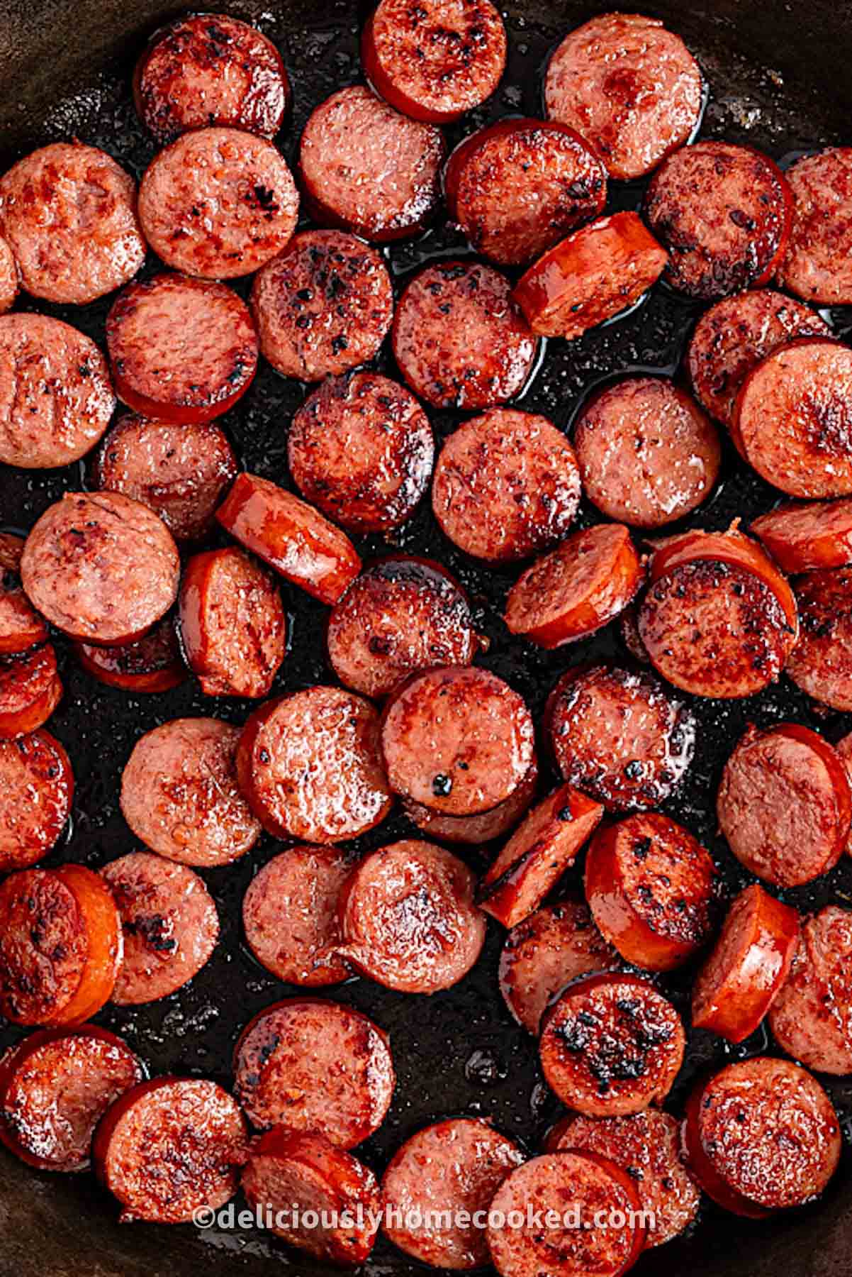 How to cook kielbasa on the stove top Deliciously Home Cooked
