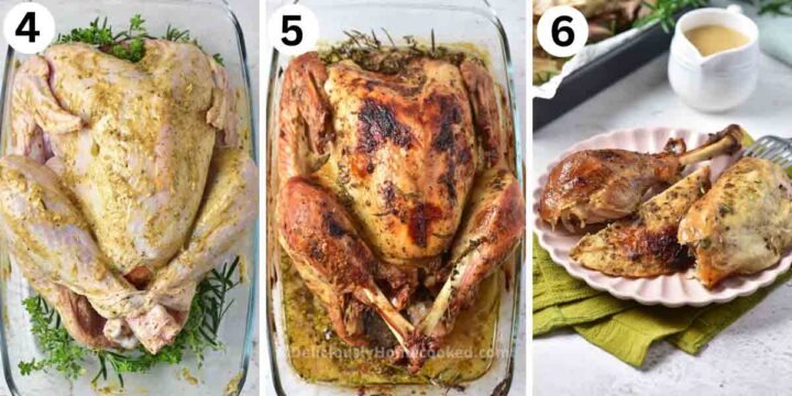 Oven roasted whole turkey recipe - Deliciously Home Cooked