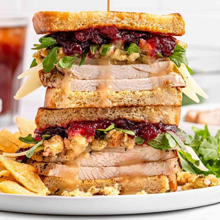 Leftover Turkey cranberry sandwich