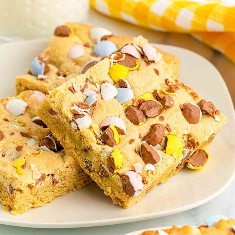 Cadbury mini egg cookie bars