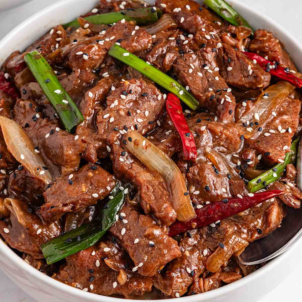 Slow cooker Mongolian beef recipe