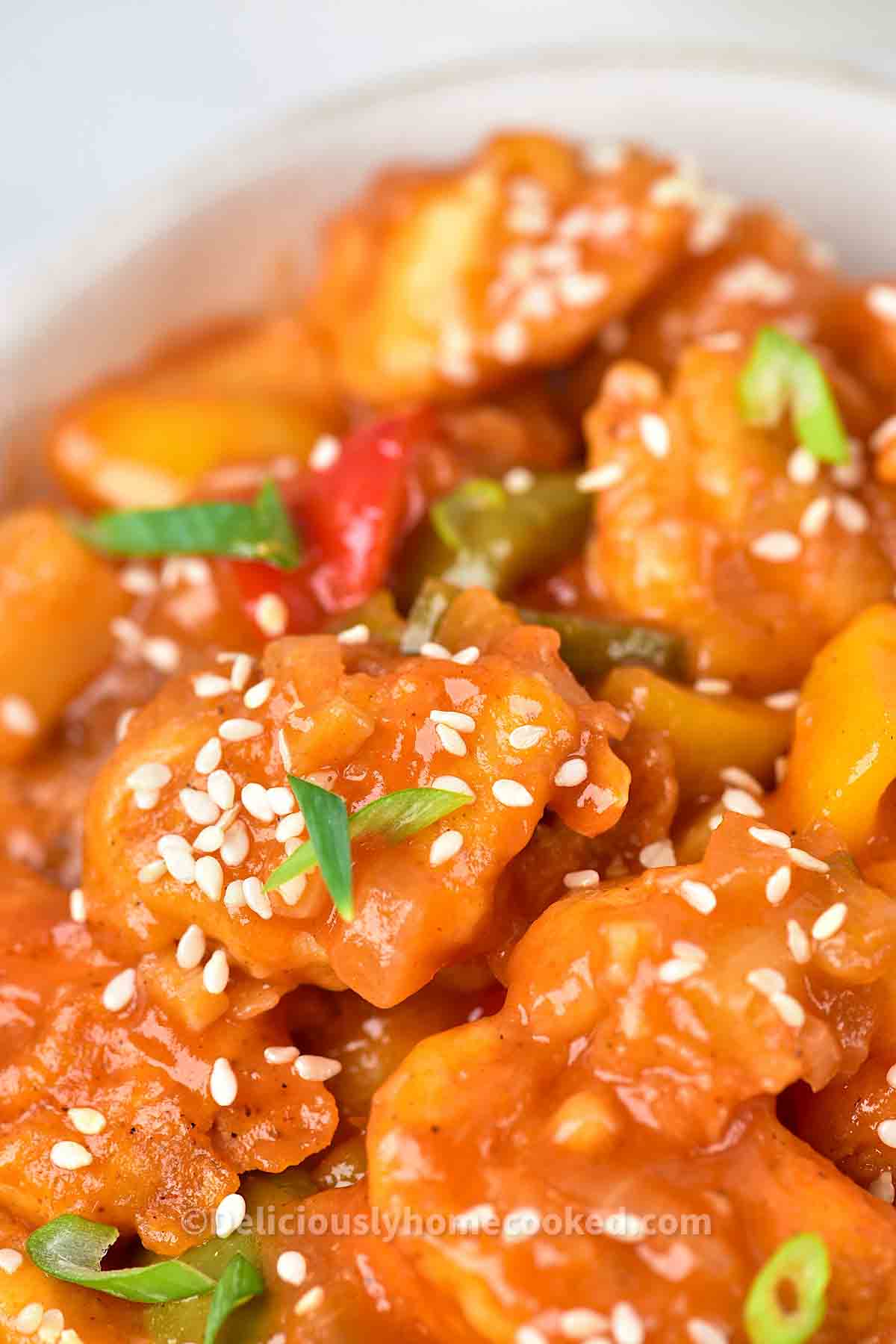 Sweet and sour chicken - Deliciously Home Cooked