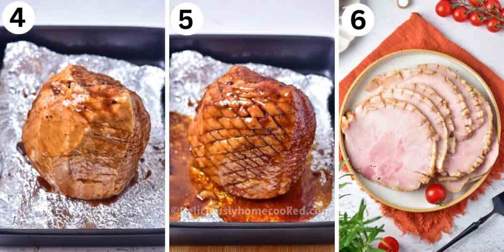 Slow cooker Honey glazed ham - Deliciously Home Cooked