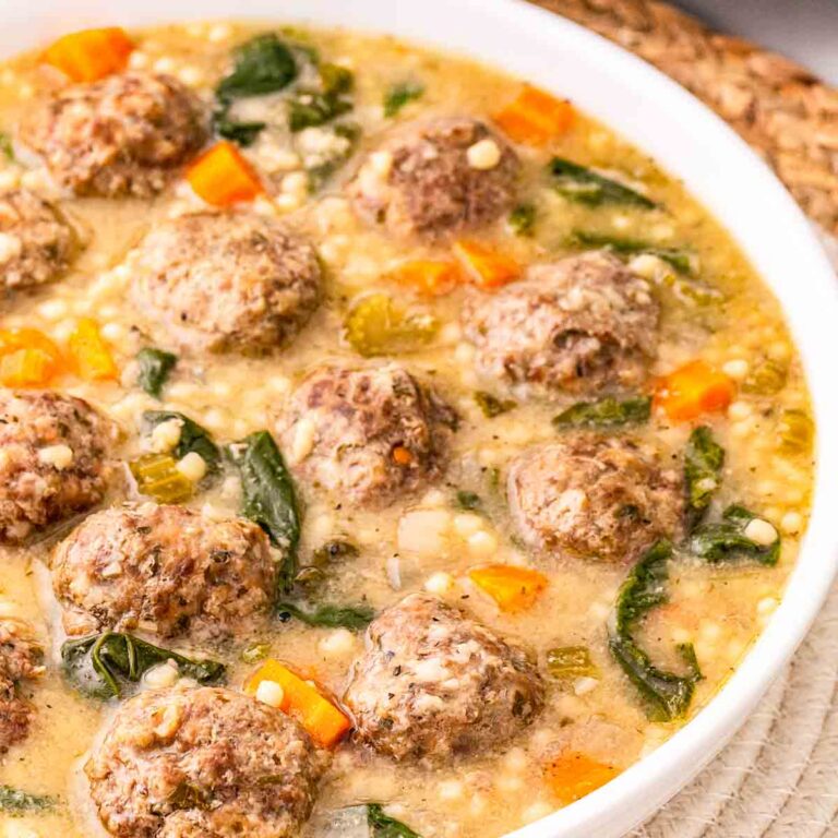 Slow cooker Italian wedding soup