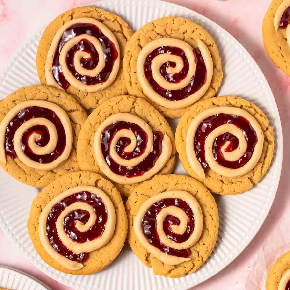 Crumbl Peanut Butter and Jelly cookies
