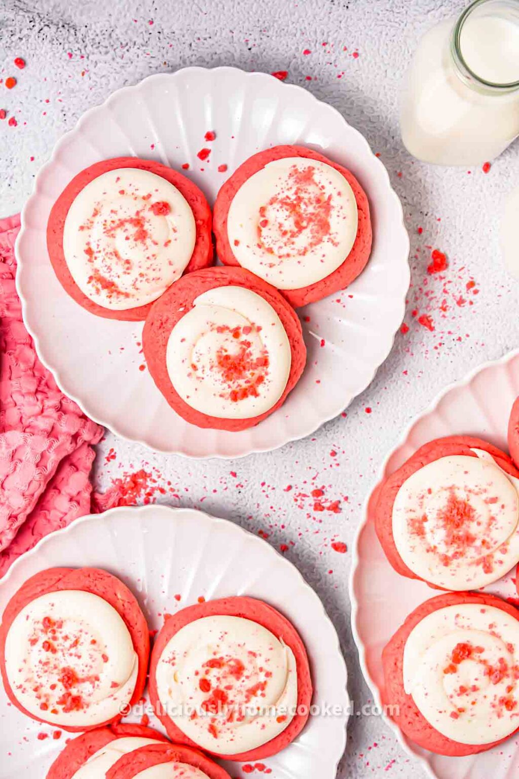 Crumbl Pink Velvet Cookies Copycat Recipe