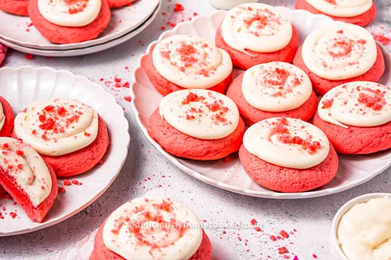 Crumbl Pink Velvet Cookies Copycat Recipe