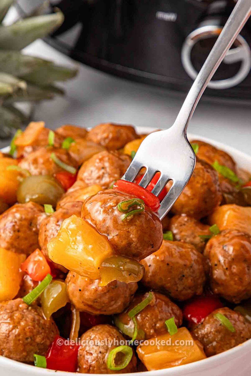 Easy Slow Cooker Sweet and Sour Meatballs Recipe