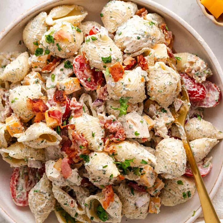 Chicken Bacon Ranch Pasta Salad